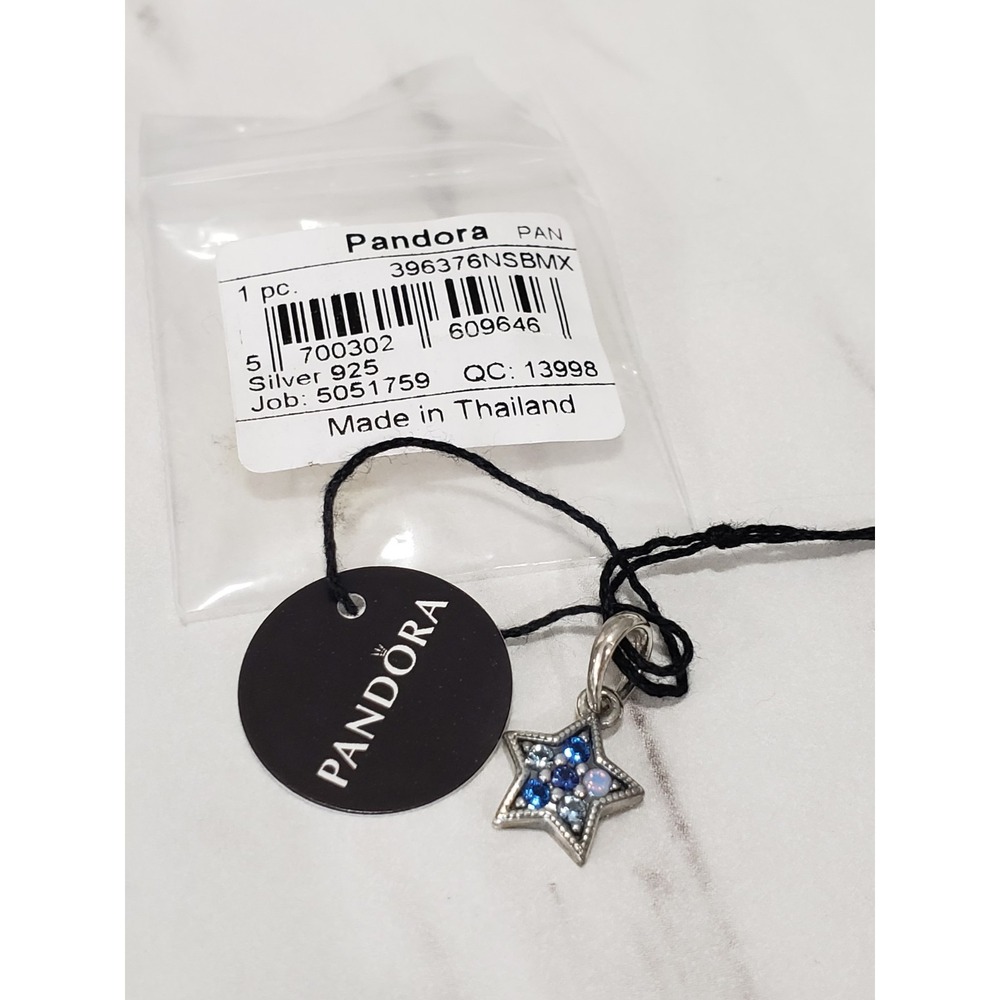 NEW Genuine Pandora 925 Silver Bright Star Pendant #396376NSBMX